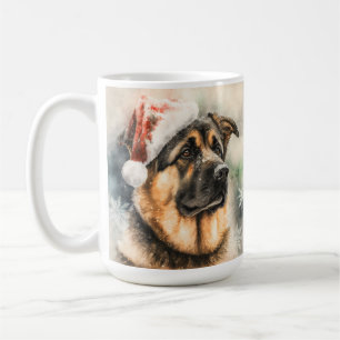 MUG BEAU CHIEN ALLEMAND SHEPHERD DE COULEUR D'EAU