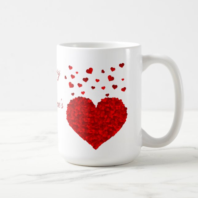 Mug Beau coeur rouge Saint Valentin (Droite)