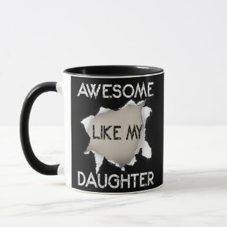 Mug BEAU COMME MA FILLE pour papa Drôle Père