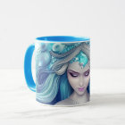 Beau Coquillage bleu Mermaid Graphique