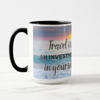 Mug Beau coucher de soleil sur la plage des Maldives