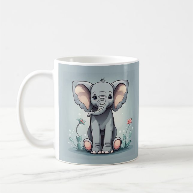 Mug Beau éléphant assis (Gauche)