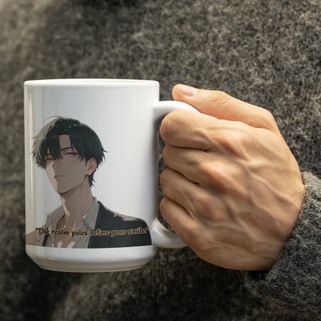 Mug Beau gars de l'Anime (Créateur téléchargé)