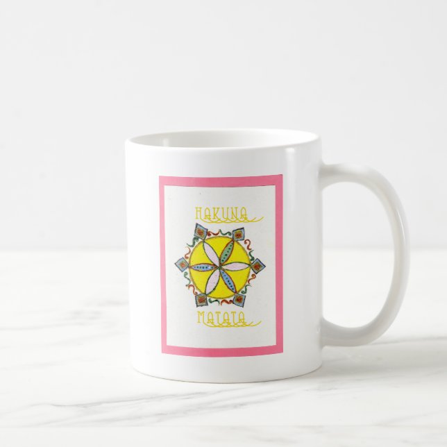 Mug Beau Inspirationnel Star Floral Vector Motif (Droite)