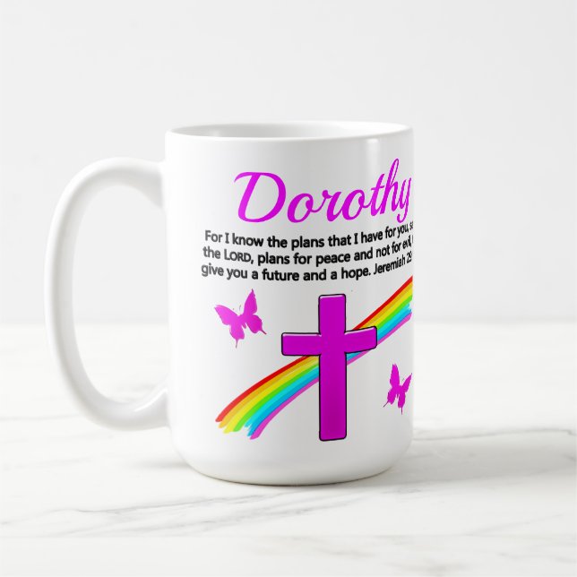 MUG BEAU JEREMIAH 29:11 CHRÉTIEN PERSONNALISÉ (Gauche)