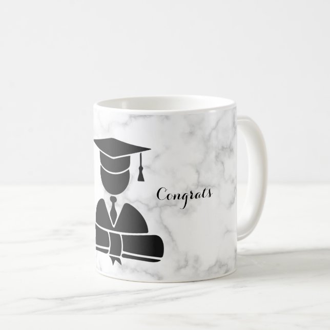 Mug Beau Joyeux Joyeux Graduation jour (Devant droit)
