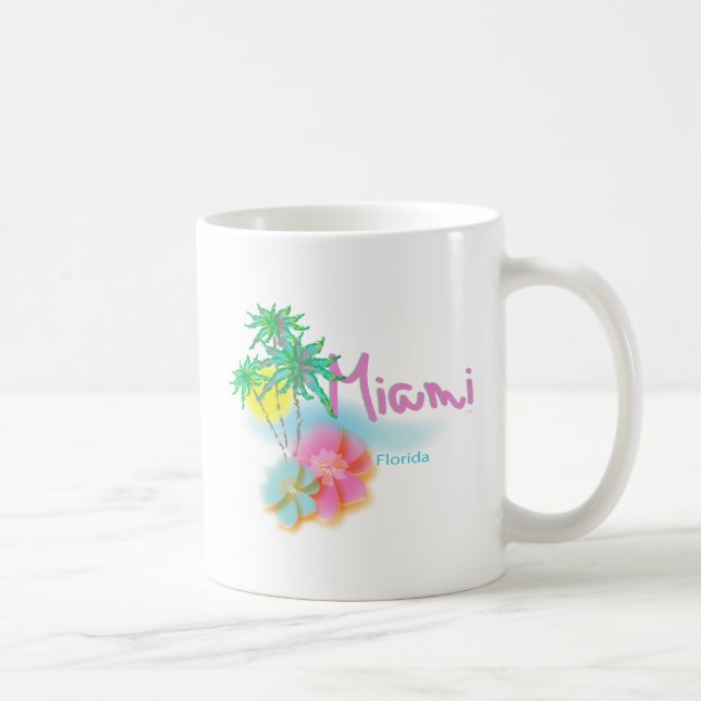 Mug Beau Miami la Floride (Droite)