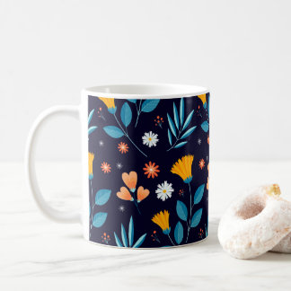 Mug Beau motif floral