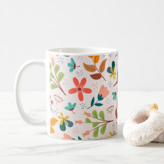Mug Beau motif floral