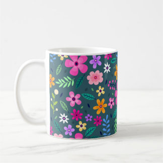 Mug Beau motif floral