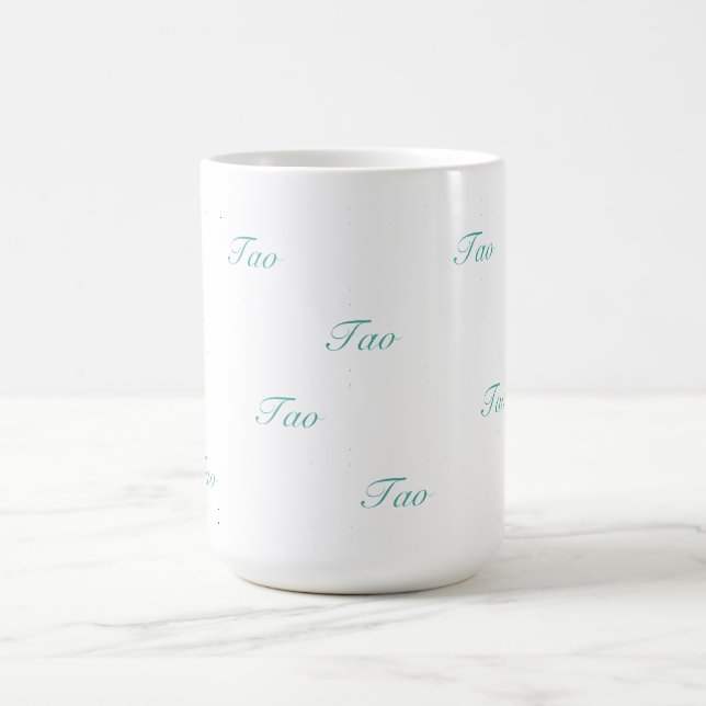 Mug Beau Motif géométrique Tao Turquoise (Centre)