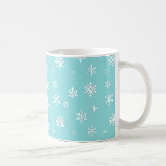 Mug Beau Motif Snowflake (Droite)