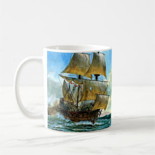 Mug beau navire à quatre mâts