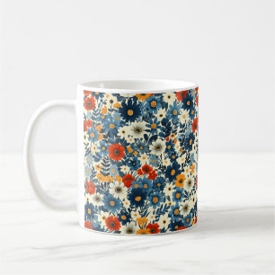 Mug Beau Printemps coloré Fille Fleur sauvage