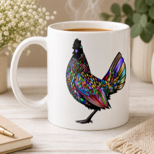 Mug Beau Rooster Éclectique Vivid