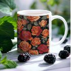 Beau rose rouge et orange