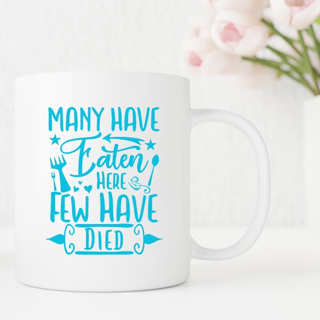 Mug Beaucoup ont mangé ici drôle cuisine dit humour (Créateur téléchargé)
