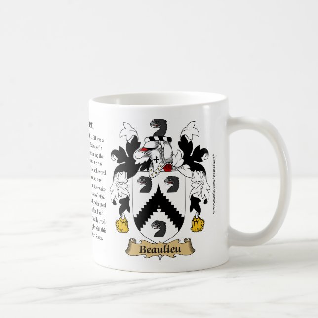 Mug Beaulieu, l'origine, la signification et la crête (Droite)