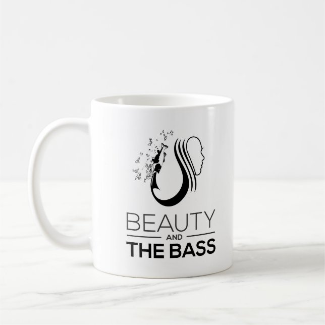Mug Beauté basse de cadeau de poissons de pêche (Gauche)