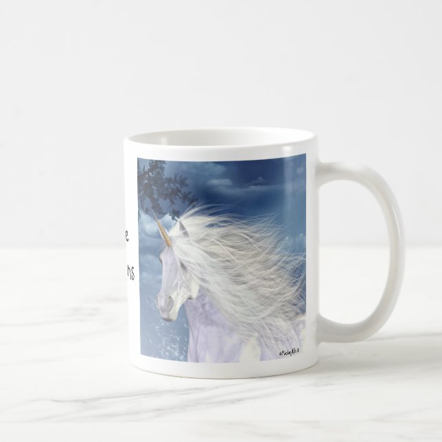 Mug Beauté de blanc de licorne (Droite)