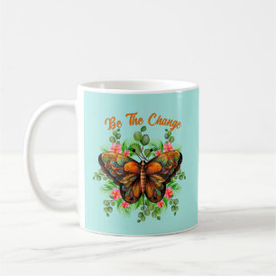 Mug Beauté de la nature Papillon coloré et floraison