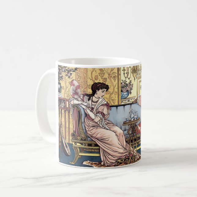 Mug Beauté et bête par Walter Crane 1874 (Devant gauche)