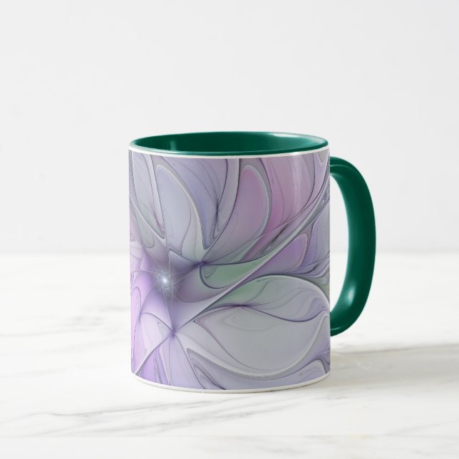 Mug Beauté étonnante Fleur d'art Abstrait fractal mode (Devant droit)