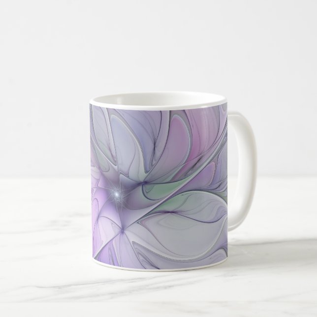 Mug Beauté étonnante Fleur d'art Abstrait fractal mode (Devant droit)