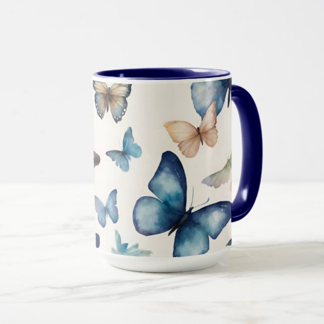Mug Beautés papillons (Devant droit)