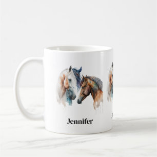 Mug Beaux Chevaux Style Boho Occidental