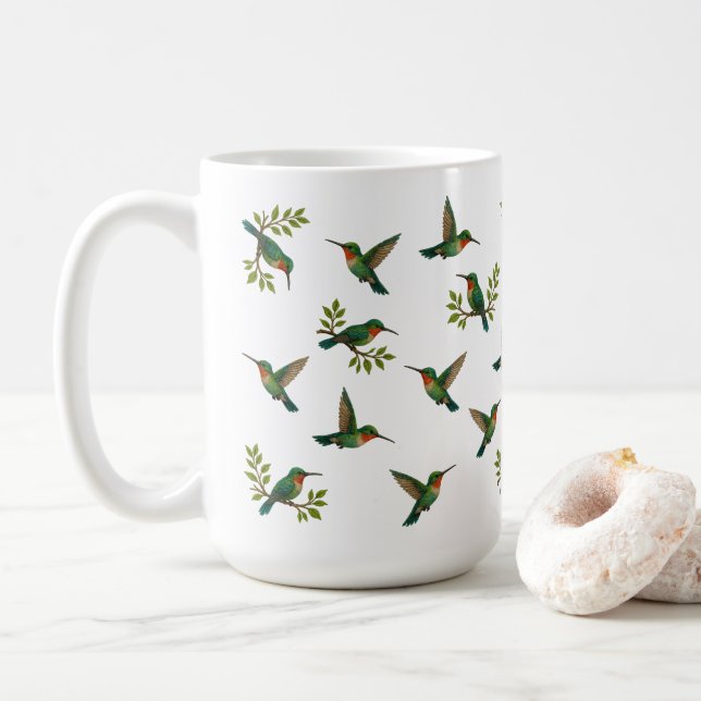 Mug Beaux colibris (Avec donut)
