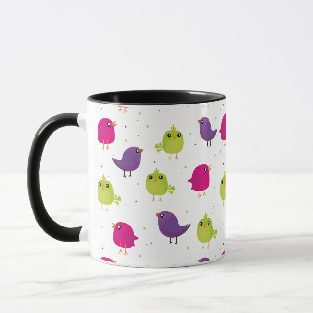 Mug Beaux oiseaux colorés (Gauche)