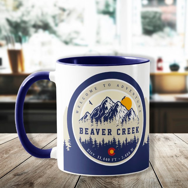 Mug Beaver Creek Colorado Drapeau Montagne Souvenir de (Créateur téléchargé)