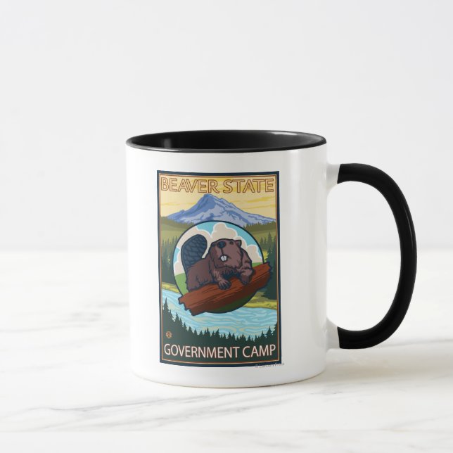 Mug Beaver & Mt Hood - Camp du gouvernement, Oregon (Droite)