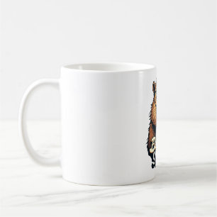 Mug Beaverly Smart - Drôle Castor avec lunettes Graphi
