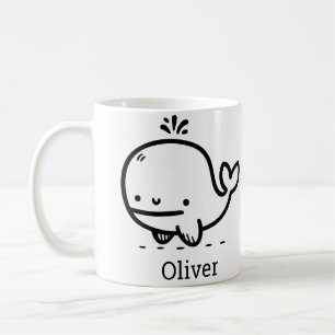 Mug Bébé adorable baleine - Kawaii Sea Creature Line A