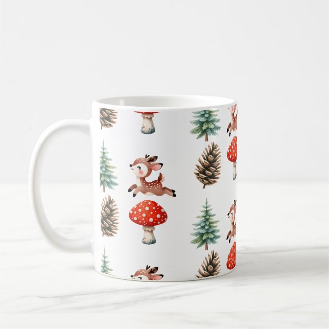 Mug Bébé Bébé Reindeer Motif de Noël (Gauche)
