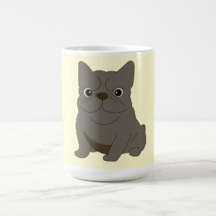Mug Bébé Bouledogue Français Gris, Crème,
