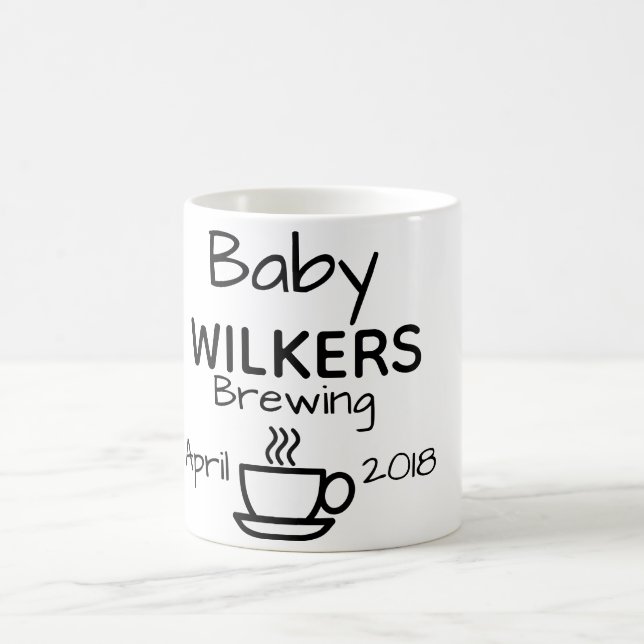 Mug bébé brassant s'attendant à la grossesse (Centre)