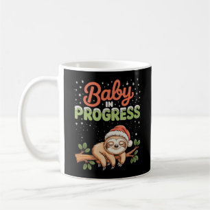 Mug Bébé de paresseux en cours de grossesse Noël