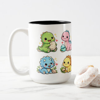 Mug Bébé Dinosaures Mignons Kawaii | Dinosaure Ado