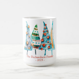 Mug Bébé Doodle Pine Noël Arbre cadeaux