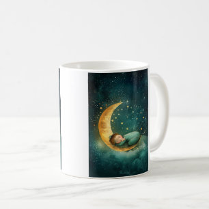 Mug Bébé dormant sur la Lune