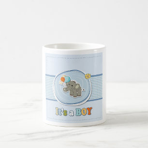 Mug Bébé Eléphant mignon Faire-part