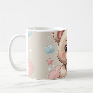 Mug Bébé en peluche adorable - Soft Pastel Design
