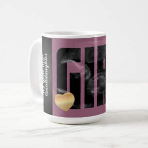 Mug Bébé fille Faire-part - Sonogramme avec DO-IT-YOUR