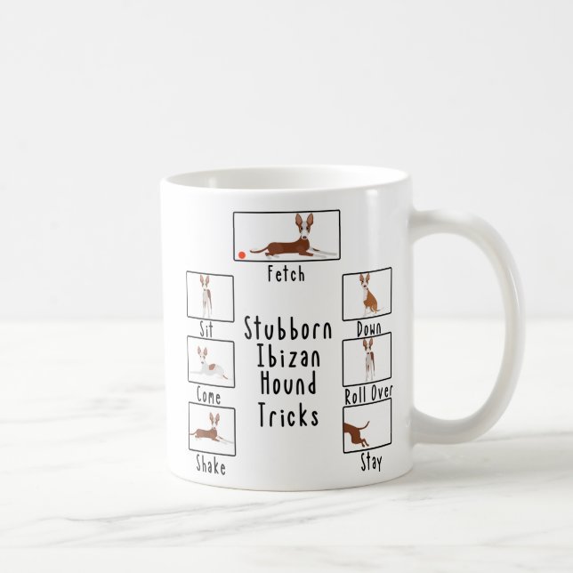 Mug Bébé Ibizan Hound Tricks Podenco Chien race (Droite)