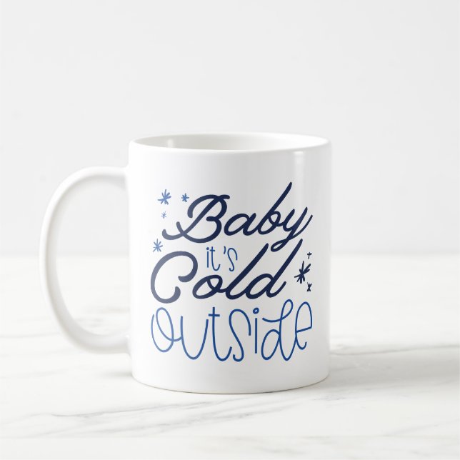 Mug Bébé Il fait froid dehors (Gauche)