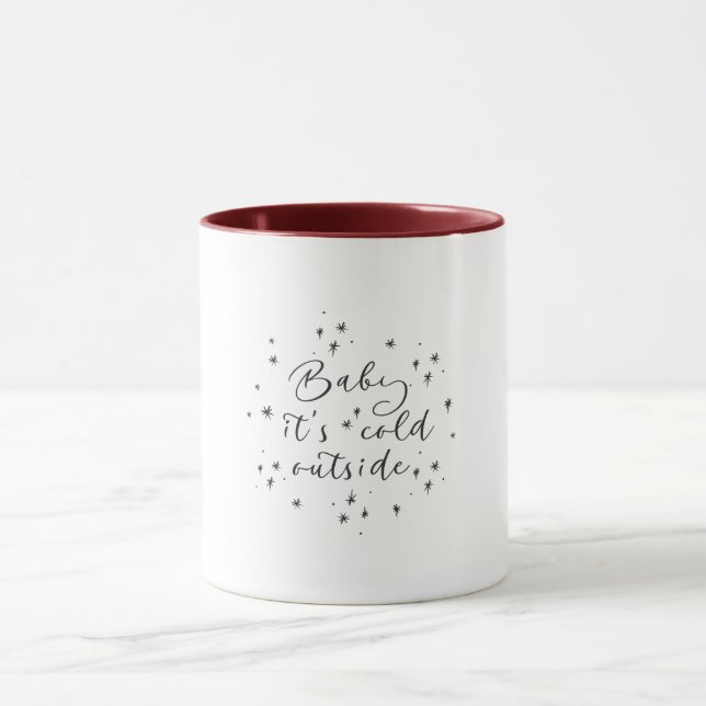 Mug Bébé Il fait froid dehors Noël (Centre)