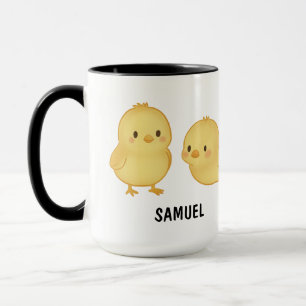 Mug Bébé Levé à la main Chick Personnalisé mignon